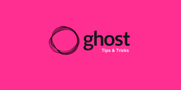 Setting up Ghost - some early thoughts...