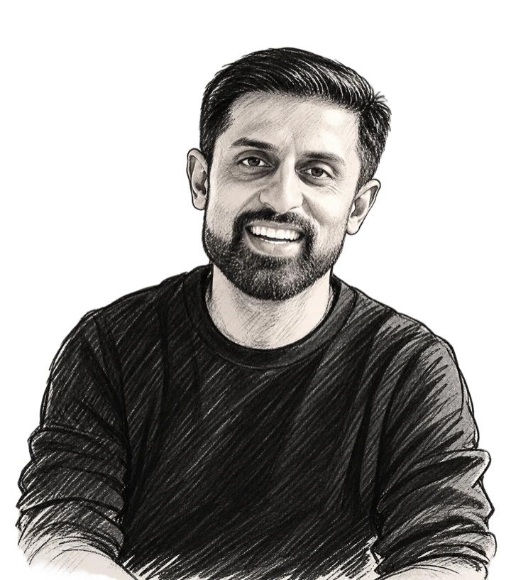 Sketch of Amit Jotwani